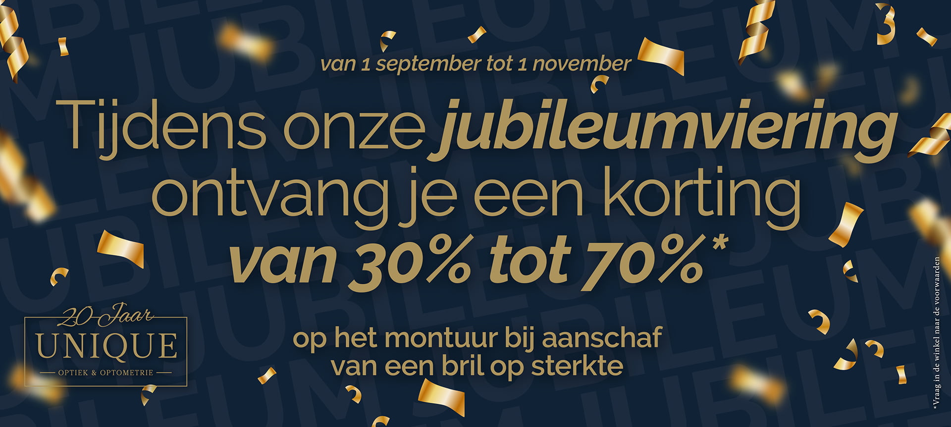 Unique Optiek & Optometrie Bestaat 20 Jaar