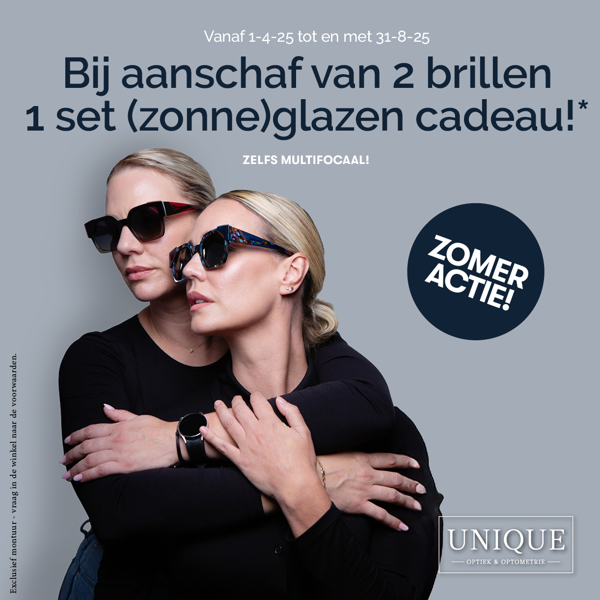 Zomeractie bij Unique Optiek & Optometrie